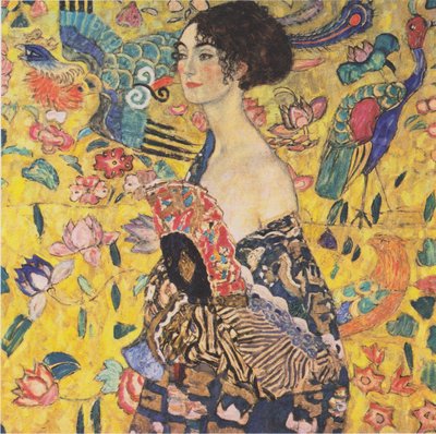 Signora con ventaglio da Gustav Klimt